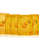 KORIKA SuperFruits Hallabong - Set of 5 Brightening Face Sheet Masks arcmaszk szett kedvezményes áron az élénk bőrért Hallabong