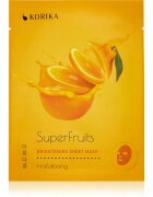 KORIKA SuperFruits Hallabong - Set of 5 Brightening Face Sheet Masks arcmaszk szett kedvezményes áron az élénk bőrért Hallabong