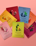KORIKA SuperFruits Pomegranate - Set of 5 Hydrating Face Sheet Masks arcmaszk szett kedvezményes áron hidratáló hatással 5x25 g