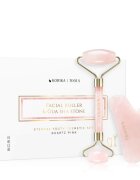KORIKA Tools Face Roller & Gua Sha masszázs henger az arcra és masszázs szegédeszköz Quartz Pink
