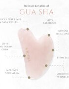 KORIKA Tools Face Roller & Gua Sha masszázs henger az arcra és masszázs szegédeszköz Quartz Pink