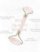 KORIKA Tools Face Roller & Gua Sha masszázs henger az arcra és masszázs szegédeszköz Quartz Pink