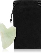 KORIKA Tools Gua Sha Green Jade Stone masszázs szegédeszköz az arcra 1 db