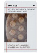 Korres Seaweed Grains & Kaffeine peeling szappan narancsbőrre 125 g