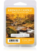 Kringle Candle Amberwood Moss illatos viasz aromalámpába 64 g