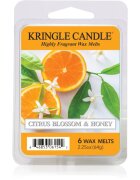 Kringle Candle Citrus Blossom & Honey illatos viasz aromalámpába 64 g