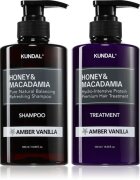 KUNDAL Honey & Macadamia Amber Vanilla szett száraz és sérült hajra