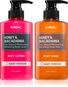 KUNDAL Honey & Macadamia Baby Powder szett testre