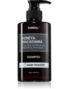 KUNDAL Honey & Macadamia Baby Powder természetes sampon száraz és sérült hajra 500 ml