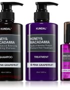 KUNDAL Honey & Macadamia Pink Grapefruit szett száraz és sérült hajra