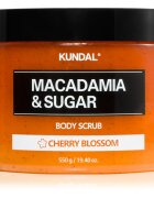 KUNDAL Macadamia & Sugar Cherry Blossom cukros peeling bambuszvajjal 550 g