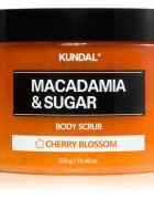 KUNDAL Macadamia & Sugar White Musk cukros peeling bambuszvajjal 550 g