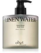 KUNDAL Objet Moist Gleam Body Wash parfümös tusfürdő az intenzív hidratálásért illattal Linen Water 450 ml