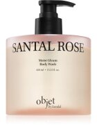 KUNDAL Objet Moist Gleam Body Wash parfümös tusfürdő az intenzív hidratálásért illattal Santal Rose 450 ml