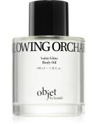 KUNDAL Objet Satin Glow Body Oil ápoló testolaj az intenzív hidratálásért illattal Glowing Orchard 100 ml