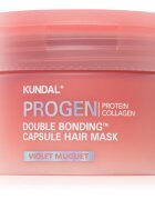 KUNDAL Progen Double Bonding Capsule Hair Mask helyreállító hajpakolás töredezett károsult hajra illattal Violet Muguet 180 g