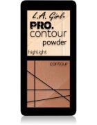 L.A. Girl Cosmetics PRO. Contour Powder Púderes highlight és kontúr paletta árnyalat Light 5.6 g