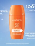 Lancaster Sun Sensitive Tinted Mattifying Fluid mattító emulzió vízálló SPF 50 30 ml