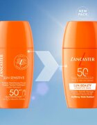 Lancaster Sun Sensitive Tinted Mattifying Fluid mattító emulzió vízálló SPF 50 30 ml