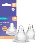 Lansinoh NaturalWave etetőcumi Slow 2 db