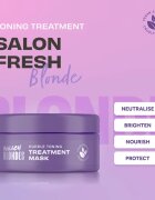 Lee Stafford Bleach Blondes Purple reign maszk semlegesíti a sárgás tónusokat 200 ml