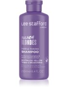 Lee Stafford Bleach Blondes Toning Shampoo sampon szőke hajra semlegesíti a sárgás tónusokat 250 ml
