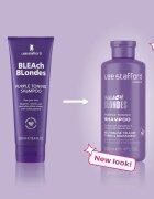 Lee Stafford Bleach Blondes Toning Shampoo sampon szőke hajra semlegesíti a sárgás tónusokat 250 ml