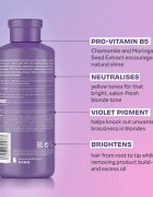 Lee Stafford Bleach Blondes Toning Shampoo sampon szőke hajra semlegesíti a sárgás tónusokat 250 ml