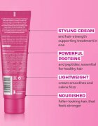 Lee Stafford Grow Strong & Long Styling Cream hajformázó krém proteinnel 100 ml