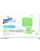 Linteo Baby 100% Biodegradable finom nedves törlőkendők gyermekeknek 48 db