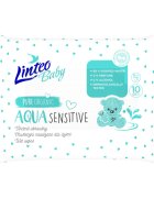 Linteo Baby Aqua Sensitive finom nedves törlőkendők gyermekeknek 10 db