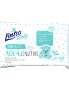 Linteo Baby Aqua Sensitive finom nedves törlőkendők gyermekeknek 48 db