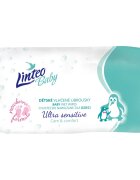 Linteo Baby Ultra Sensitive finom nedves törlőkendők gyermekeknek 64 db