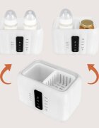 Lionelo Thermup Double White Bottle Warmer 6in1 többfunkciós cumisüveg melegítő 6 in 1 1 db