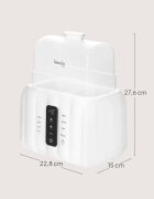 Lionelo Thermup Double White Bottle Warmer 6in1 többfunkciós cumisüveg melegítő 6 in 1 1 db