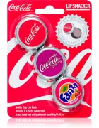 Lip Smacker Coca Cola ajakbalzsam illatok Original Cherry & Fanta 3x3 g