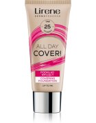 Lirene ALL DAY COVER! fedő hatású folyékony alapozó árnyalat 25 Tanned 30 ml