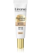 Lirene Derma Pigment Control Covering BB Cream SPF 50 bőrvilágosító BB krém pigmentfoltok ellen árnyalat 01 Light 30 ml