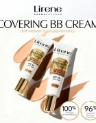 Lirene Derma Pigment Control Covering BB Cream SPF 50 bőrvilágosító BB krém pigmentfoltok ellen árnyalat 01 Light 30 ml