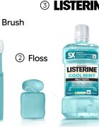 Listerine Cool Mint Mild Taste szájvíz alkoholmentes íz Cool Mint 250 ml