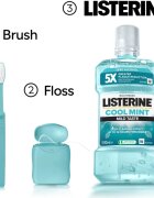 Listerine Cool Mint Mild Taste szájvíz alkoholmentes íz Cool Mint 500 ml