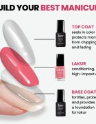 LONDONTOWN Kur Gel Genius Base Coat alapozó körömlakk UV/LED-lámpa használata nélkül 12 ml