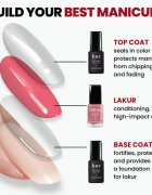 LONDONTOWN Kur Gel Genius Top Coat fedő körömlakk UV/LED-lámpa használata nélkül 12 ml