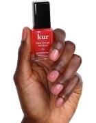 LONDONTOWN Kur Sheer Strength Nail Blush feszesítő és világosító színezett bőrápoló körmökre árnyalat Poppy 12 ml