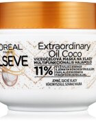 L’Oréal Paris Elseve Extraordinary Oil Coconut tápláló hajpakolás kókuszolajjal normál száraz és nehezen kezelhető hajra 300 ml
