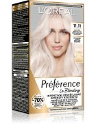 L’Oréal Paris Préférence Le Blonding hajfesték a haj élénkítésére árnyalat 11.11 Ultra-Light Cool Crystal Blonde 1 db