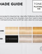 L’Oréal Paris Préférence Le Blonding Toner savas hajfesték árnyaló semlegesítő réz alaptónusok árnyalat 01 Platinum Ice 1 db
