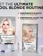 L’Oréal Paris Préférence Le Blonding Toner savas hajfesték árnyaló semlegesítő réz alaptónusok árnyalat 01 Platinum Ice 1 db