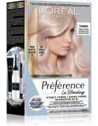 L’Oréal Paris Préférence Le Blonding Toner savas hajfesték árnyaló semlegesítő réz alaptónusok árnyalat 02 Pearl Blonde 1 db