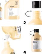 L’Oréal Professionnel Serie Expert Absolut Repair mélyregeneráló sampon száraz és sérült hajra 500 ml